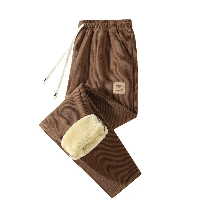 Corduroy Pant Warm - بنطلون شتوي دافئ للرجال، مصنوع من