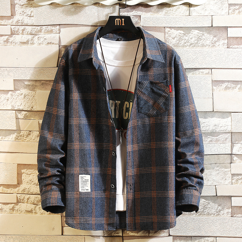 Flannel Shirt Lined - قميص رجالي مربعات صيف 2027 بأزرار