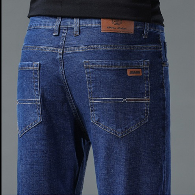 Levis Jeans 501 - بنطلون جينز كلاسيكي أسود وأزرق جديد