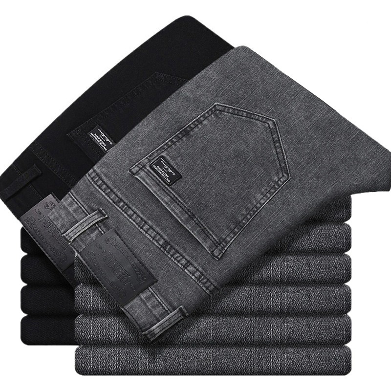 Levis Jeans 501 - بنطلون جينز رجالي جديد مرن مستقيم،