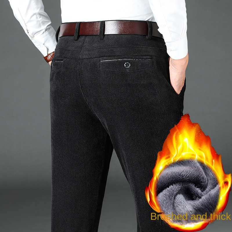الشتاء سروال قصير رجالي سميكة  - مراجعة Corduroy Pant Warm وسعره