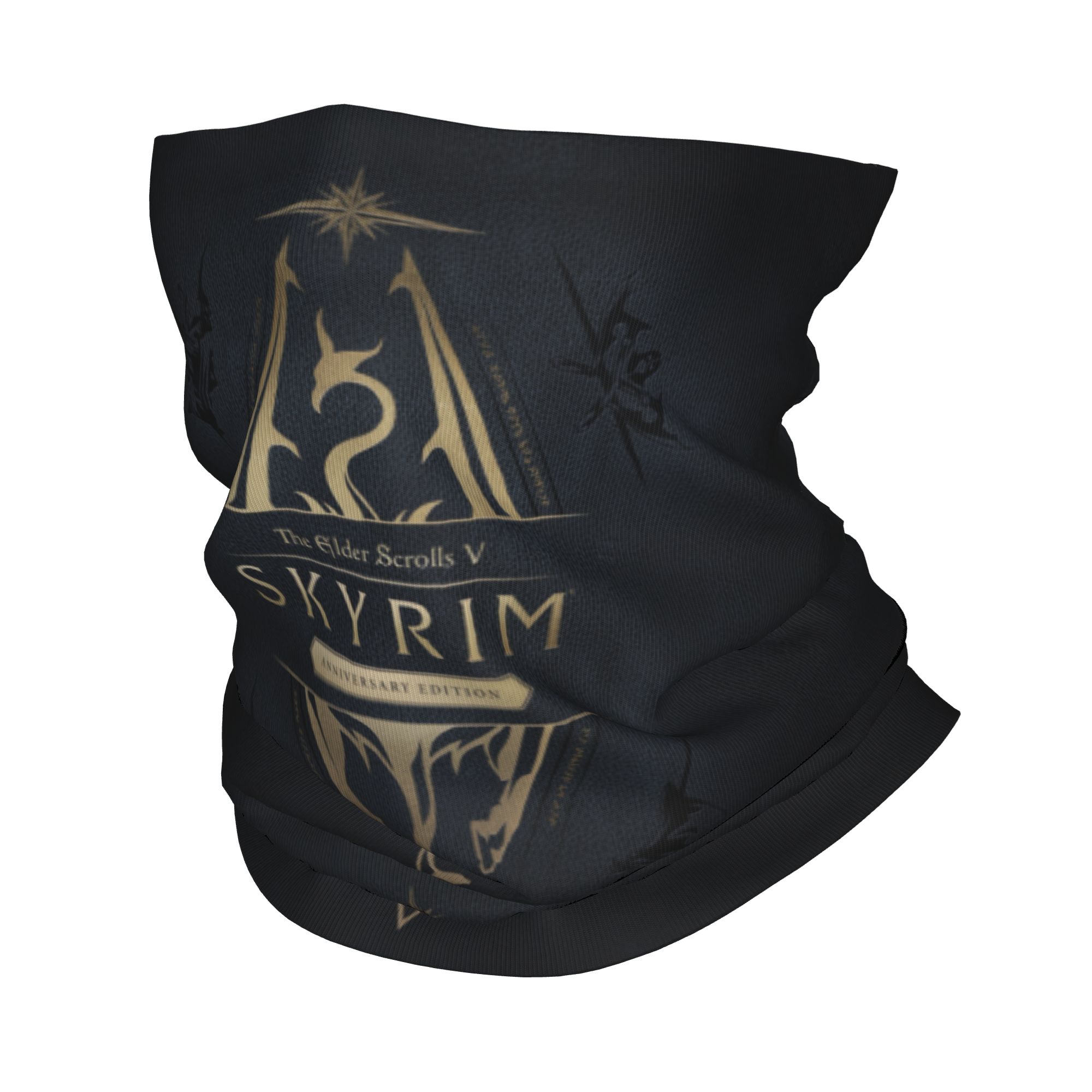مخصص Skyrim شعار باندانا الشتا - مراجعة Neck Gaiter Fleece وسعره