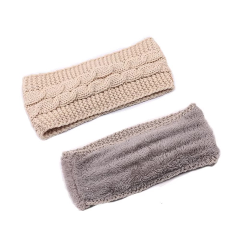 عصابة رأس شتوية نسائية منسوجة  - مراجعة Fleece Ear Warmer Band وسعره
