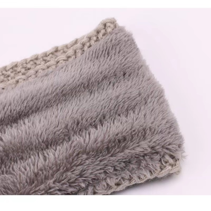 عصابة رأس شتوية نسائية منسوجة  - مراجعة Fleece Ear Warmer Band وسعره
