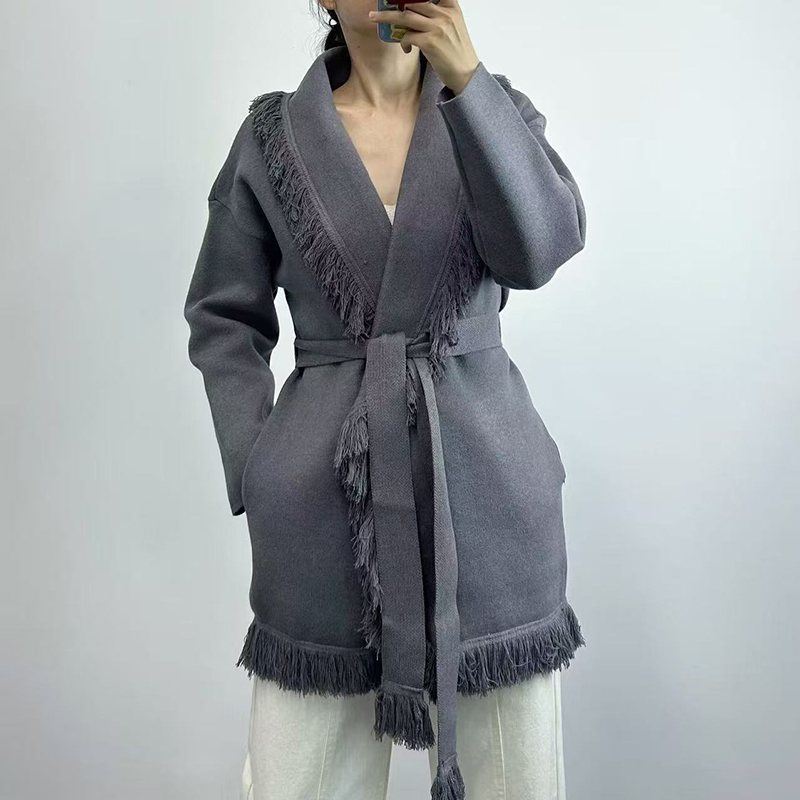 سترة نسائية طويلة من الصوف الم - مراجعة Wool Coat Peacoat وسعره