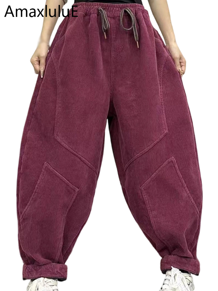 Amax LuluE تصميم الشتاء السيدا - مراجعة Corduroy Pant Warm وسعره