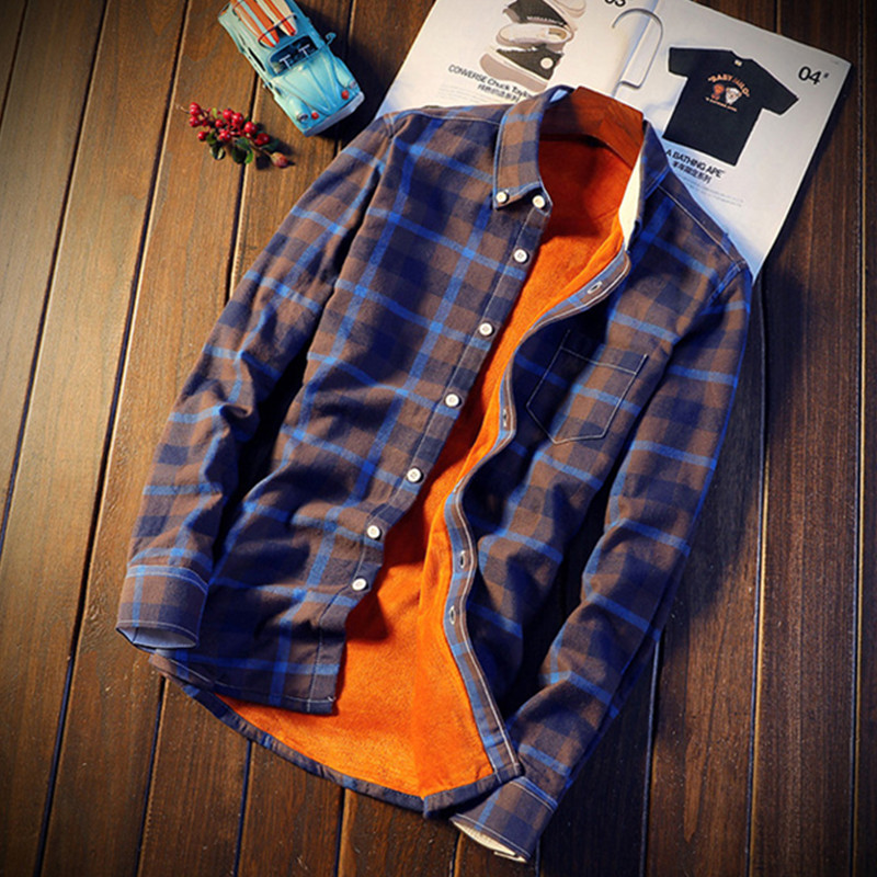 قمصان رجالي كاجوال منقوشة من ا - مراجعة Flannel Shirt Lined وسعره