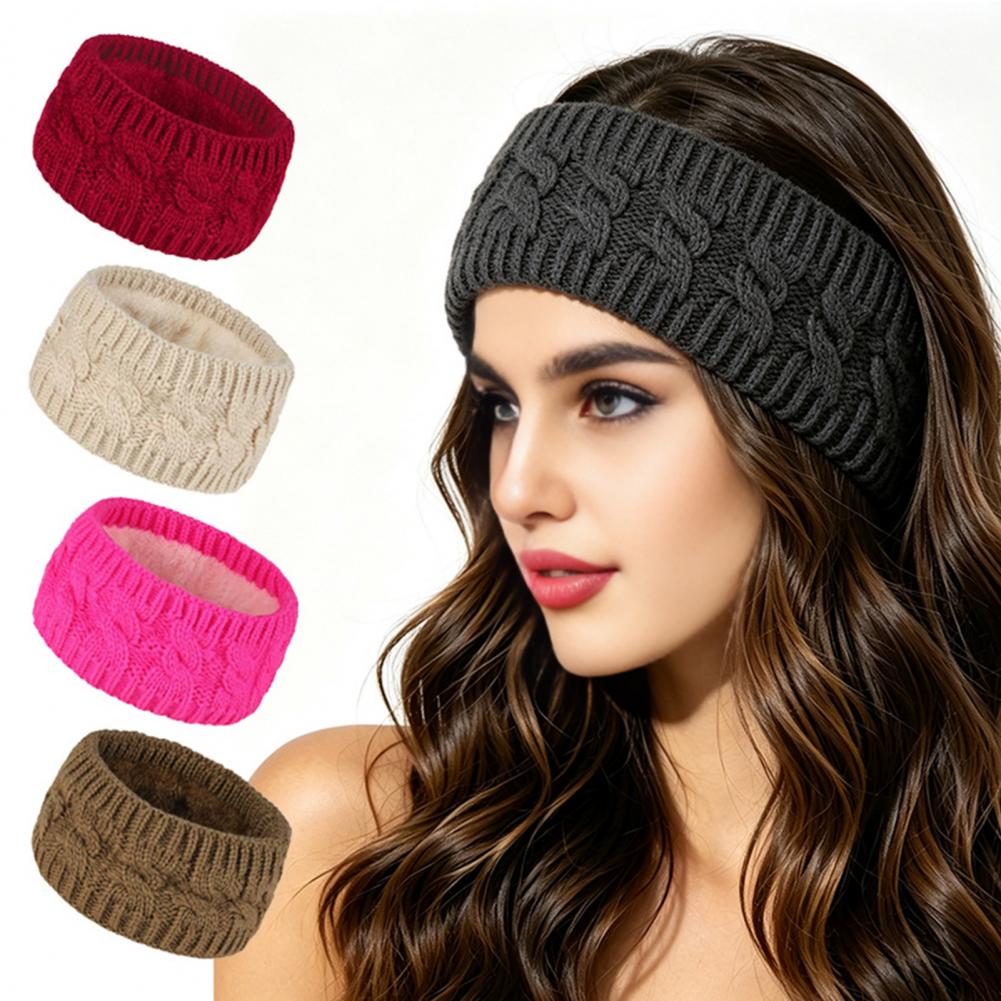 عصابة رأس شتوية محبوكة للنساء، - مراجعة Fleece Ear Warmer Band وسعره