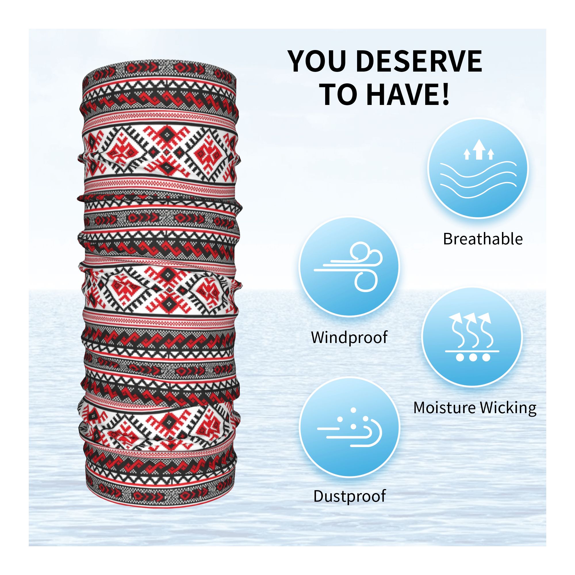 مخصص الأوكرانية Vyshyvanka الت - مراجعة Neck Gaiter Fleece وسعره